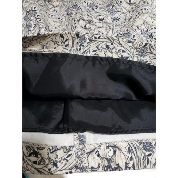 H&M Black and Cream Sofisticated Floral Pencil Skirt - Size 10 - Picture 7 of 11